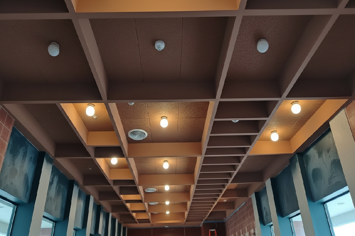 Instalación de Paneles Acústicos en La Trattoria, Centro Comercial La Rambla