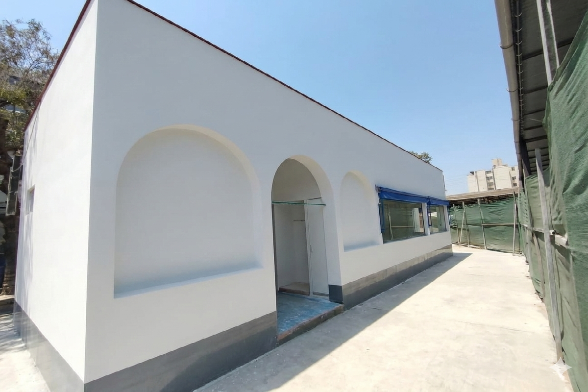 Construcción de Kiosco en INEN Angamos: Estructura y Acabados en Drywall ?? | Greco Drywall